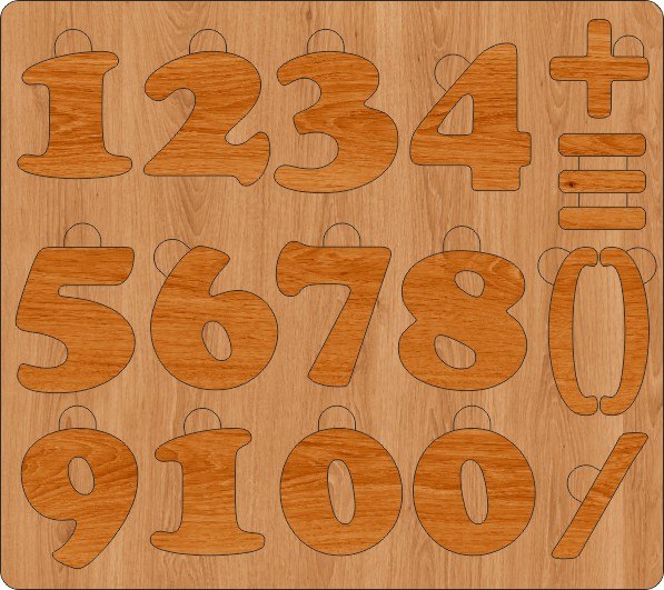 Алфавит для малышей с цифрами
