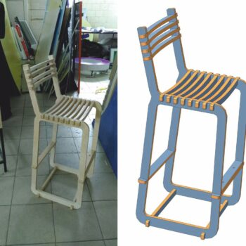 Барный стул (хлипкий необходимо доработать)