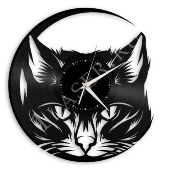 Часы настенные Кошка