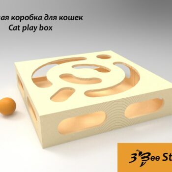 Домик коробка для кошек