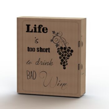 Коробка для вина LIFE is too short