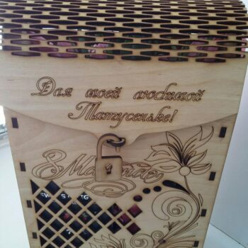 Коробка для вина с узорами