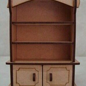 Кукольный шкаф с полками и ящиками