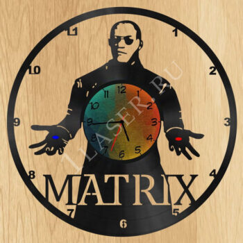 Макет часов Матрица
