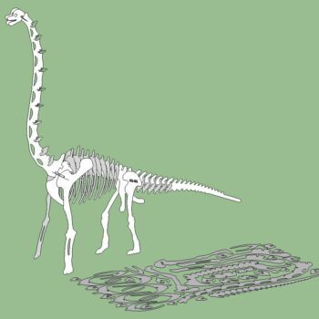 Пазл бронтозавр