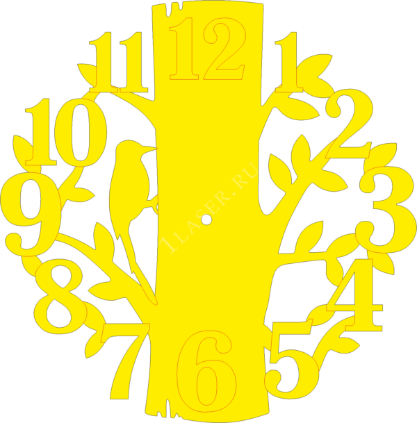 Часы Дятел на дереве