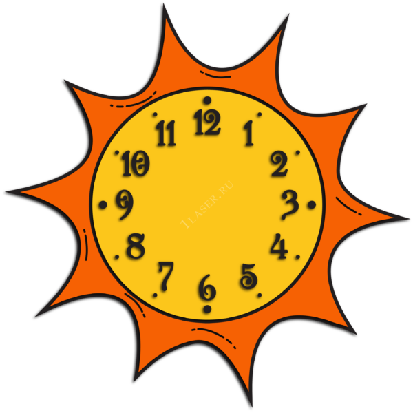 Часы Солнце
