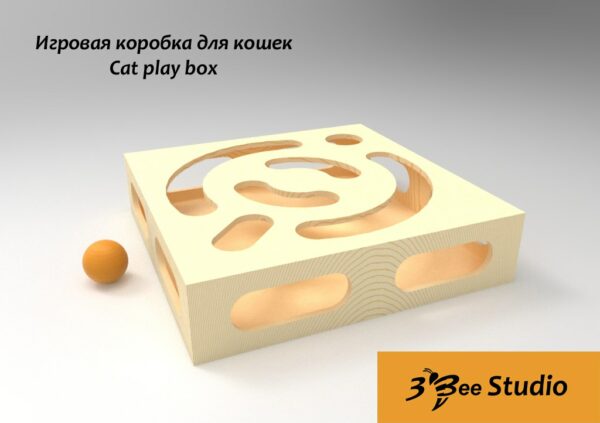 Домик коробка для кошек