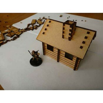 Домик log cabin for 28mm