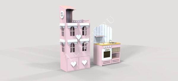 Кукольный дом и игровая кухня