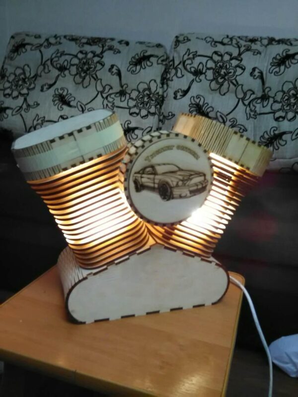 Лампа харли девидсон v-образная