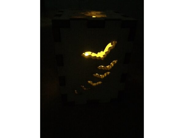 Лампа куб на хэллоуин