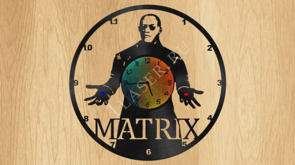Макет часов Матрица