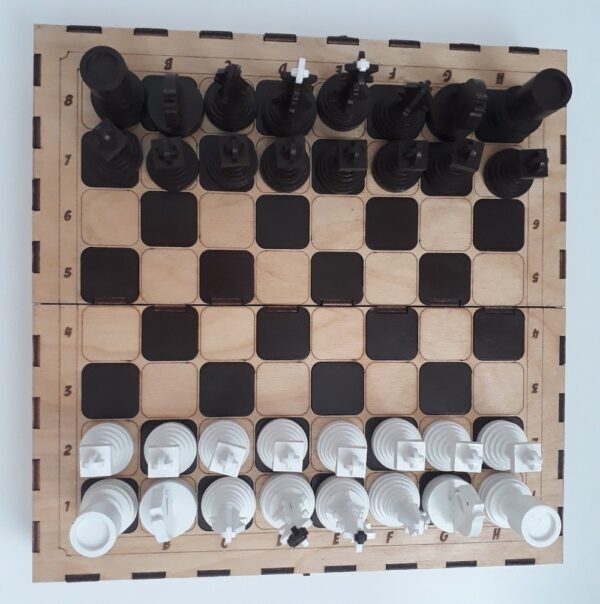 Макет шахмат для лазерной обработки