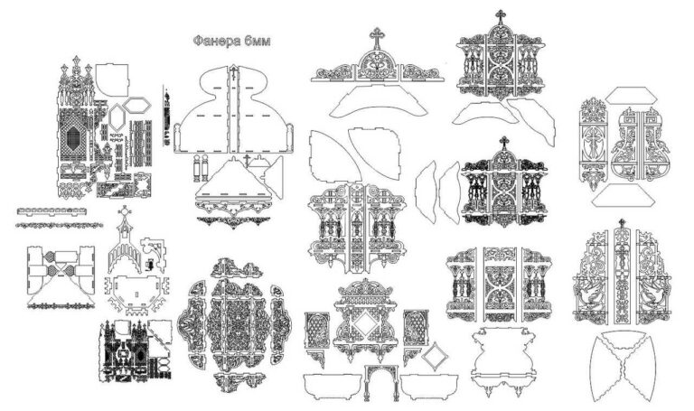 Чертежи для полок для икон