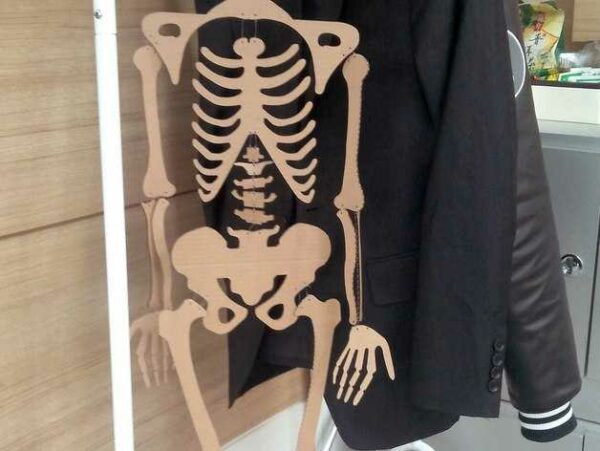 Скелет человека из фанеры