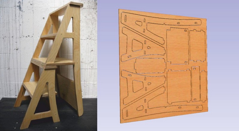 Складная стремянка из фанеры своими руками чертежи