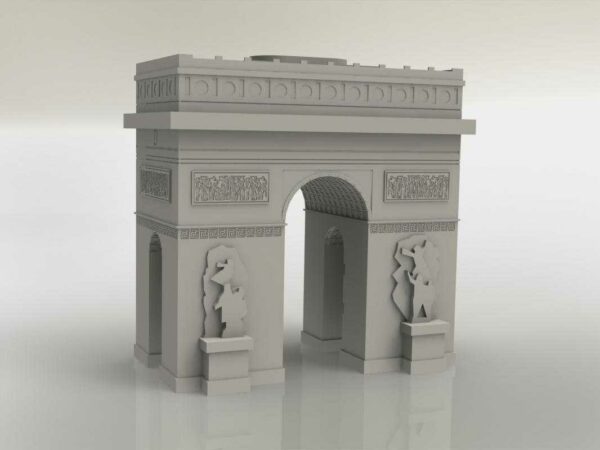 Триумфальная арка достопримечательность Парижа из фанеры 3мм